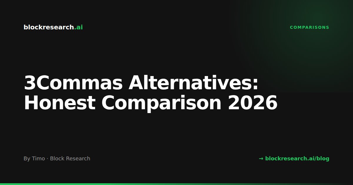 3Commas Alternatives: Honest Comparison 2026