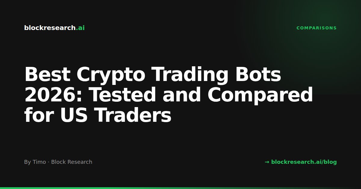 Best Crypto Trading Bots 2026: Tested and Compared for US Traders