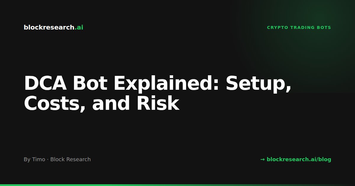 DCA Bot Explained: Setup, Costs, and Risk