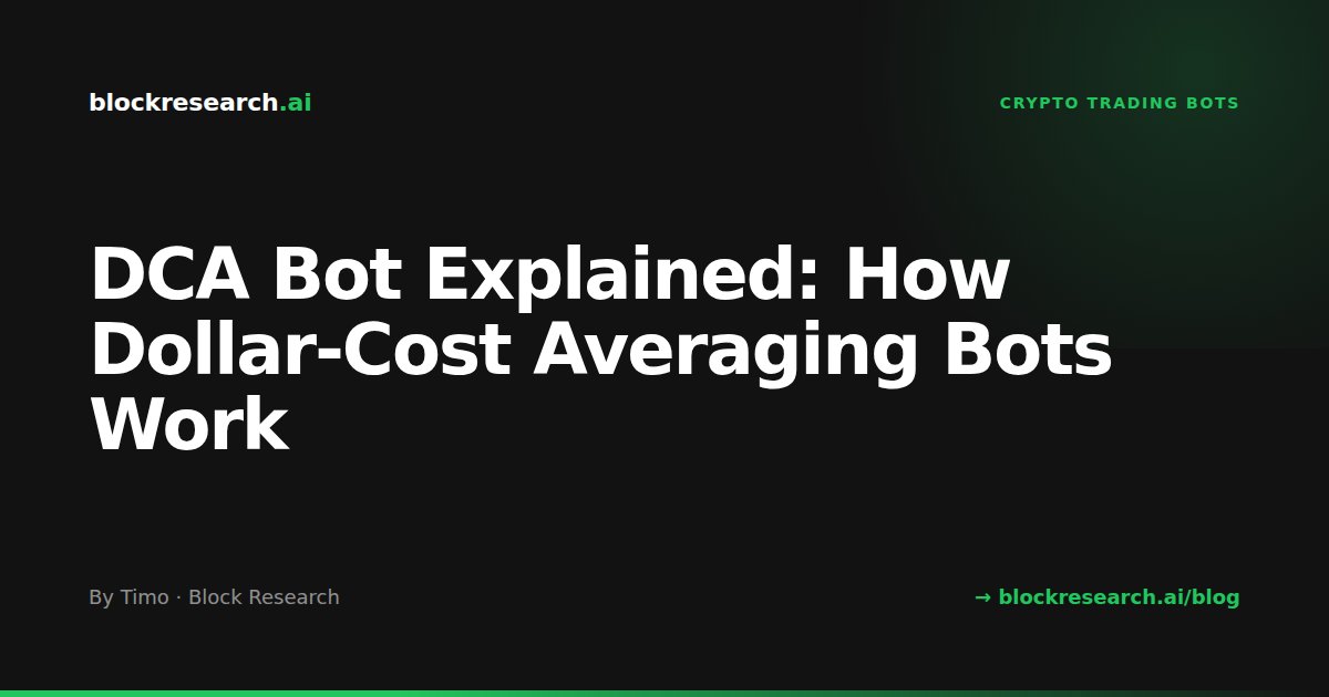 DCA Bot Explained: How Dollar-Cost Averaging Bots Work