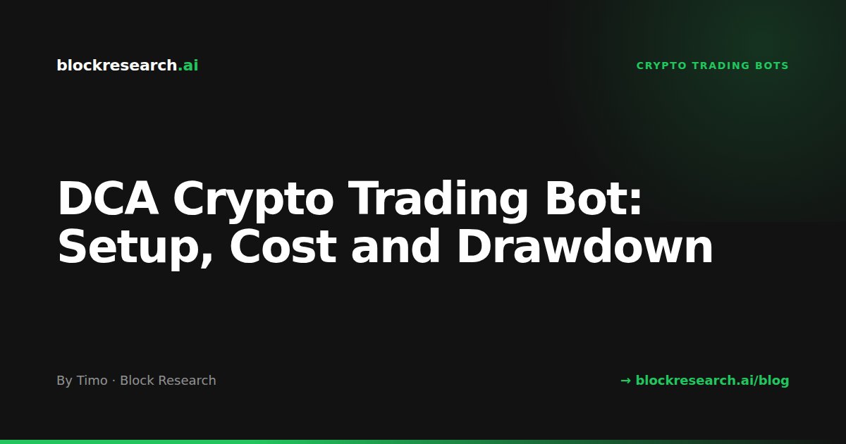 DCA Crypto Trading Bot: Setup, Cost and Drawdown