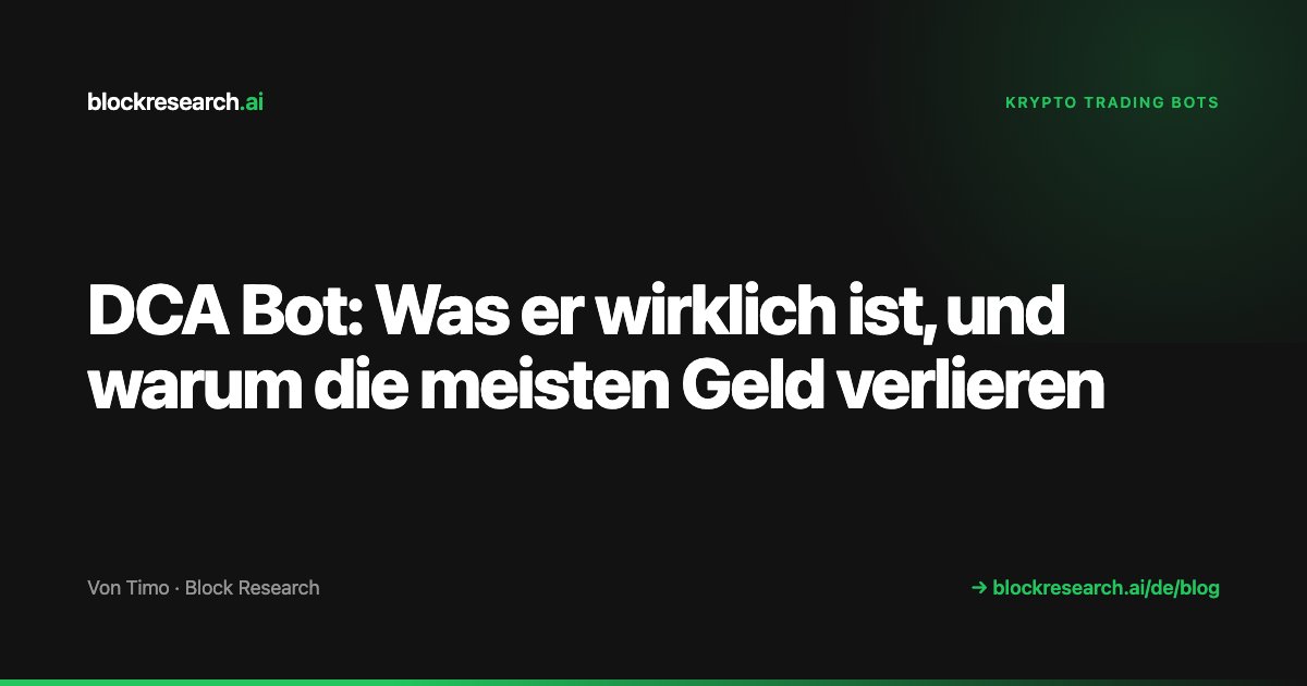 DCA Bot: Was er wirklich ist, und warum die meisten Geld verlieren