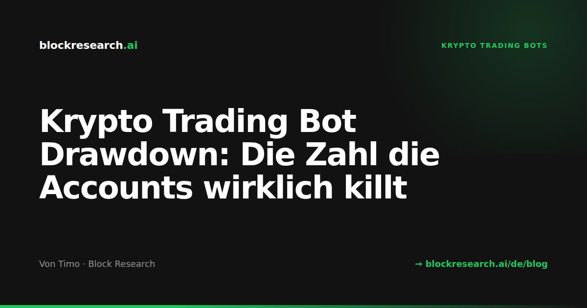 Krypto Trading Bot Drawdown: Die Zahl die Accounts wirklich killt